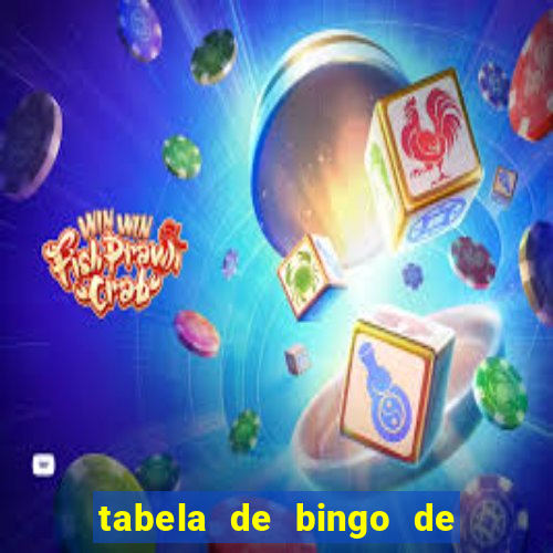 tabela de bingo de 1 a 100